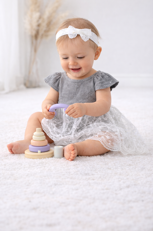 Baby Girl Cotton Lace Dress Elegant Summer Wear