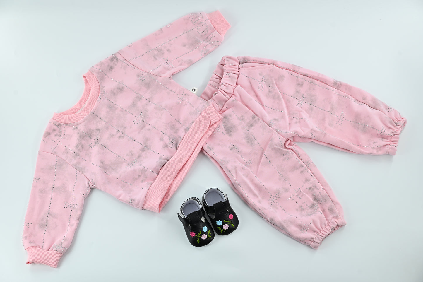 Kids Grey Knitted Sweater Co-ord Set
