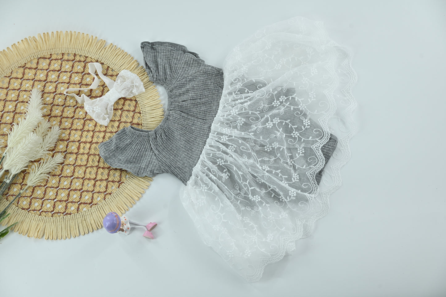 Baby Girl Cotton Lace Dress Elegant Summer Wear