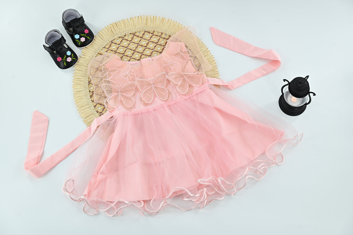 Baby Girls Butterfly Tulle Party Dress