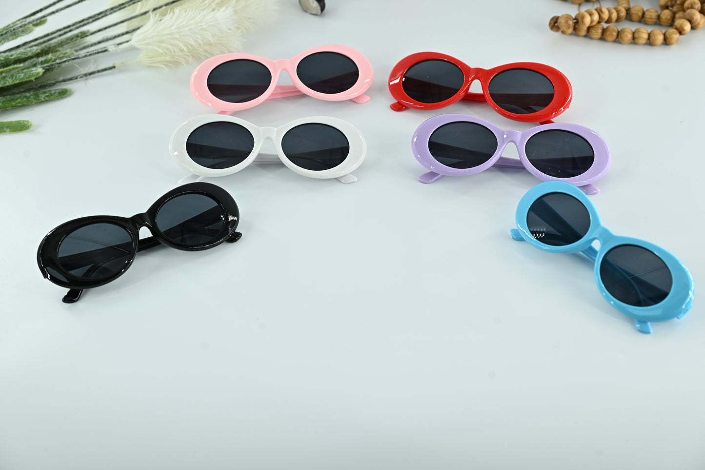 Trendy Kids Retro Oval Sunglasses