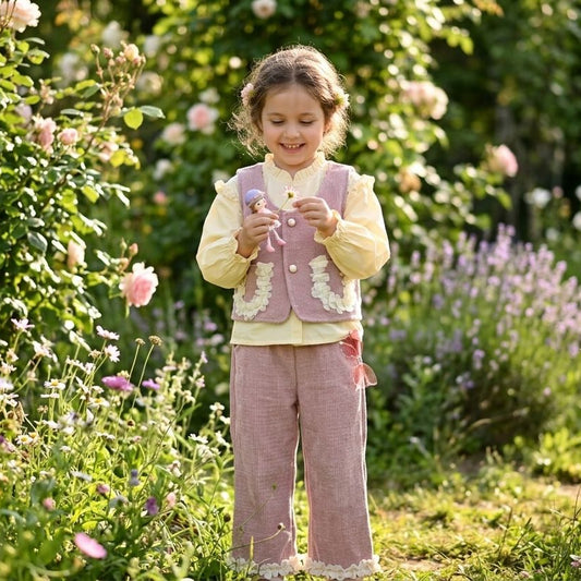 Bloom Charm kids Pink 3 Piece co-ord set