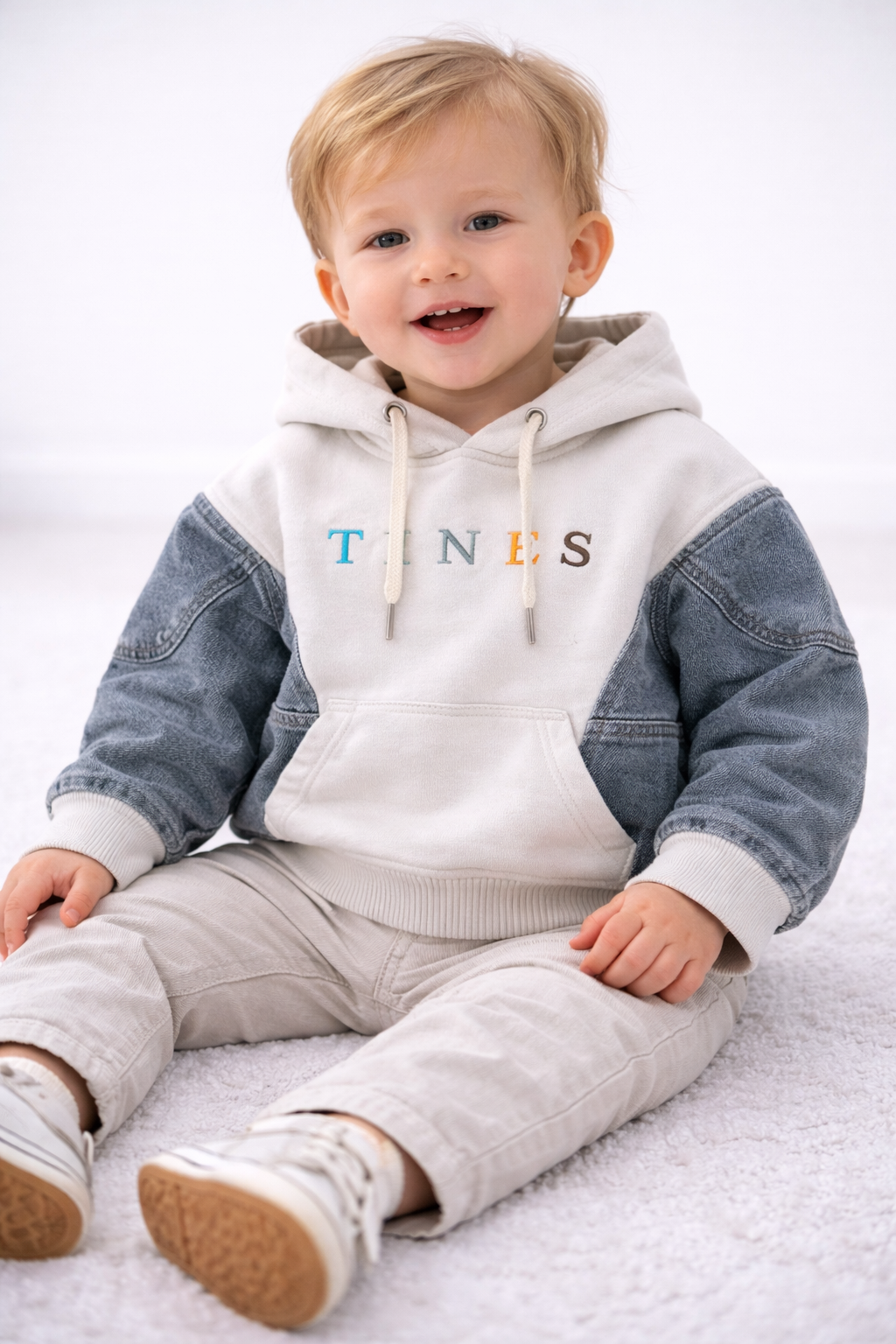 Boys Cotton Colorblock Hoodie Summer