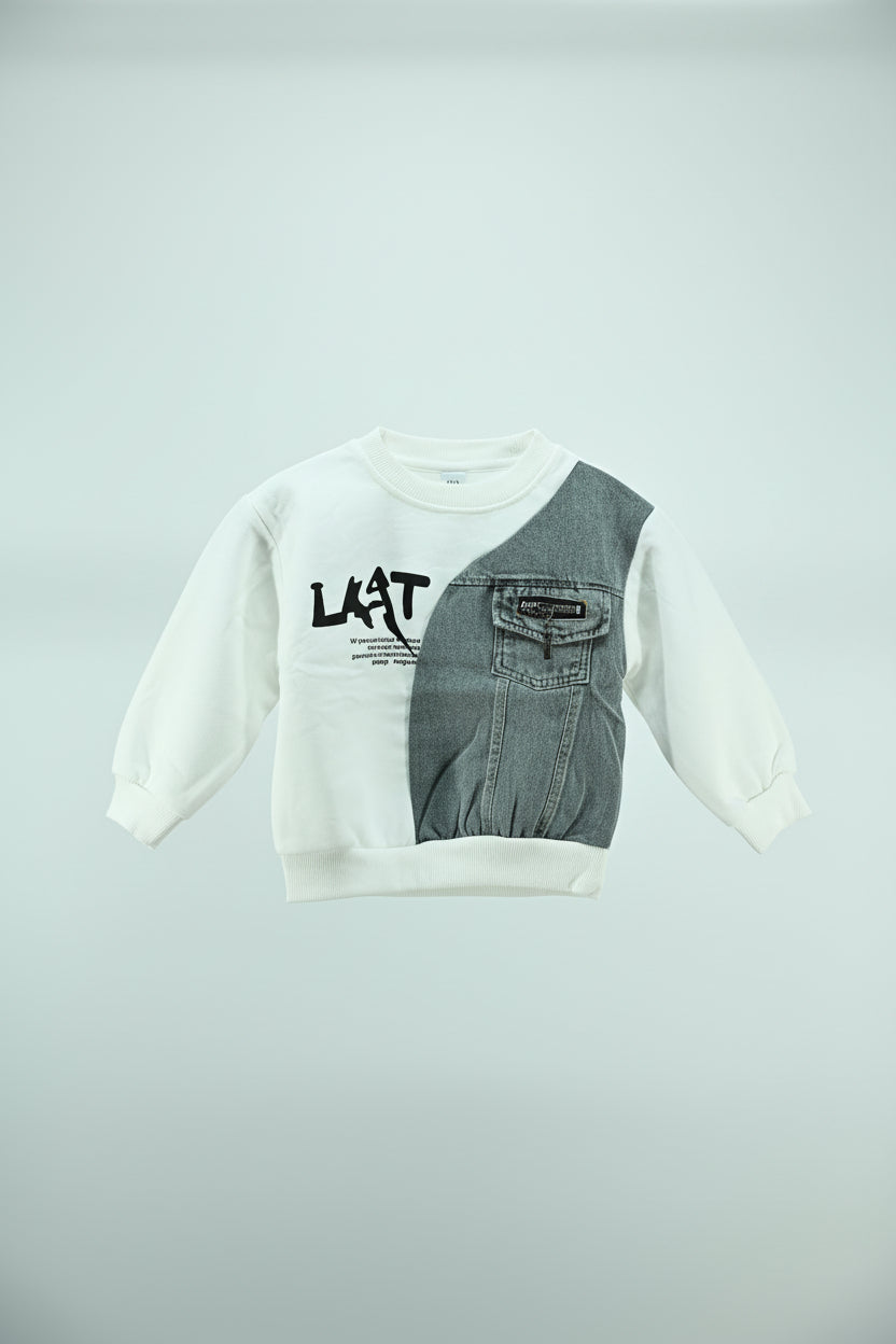 Boys Cotton Patchwork Sweatshirt Summer