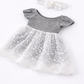 Baby Girl Cotton Lace Dress Elegant Summer Wear