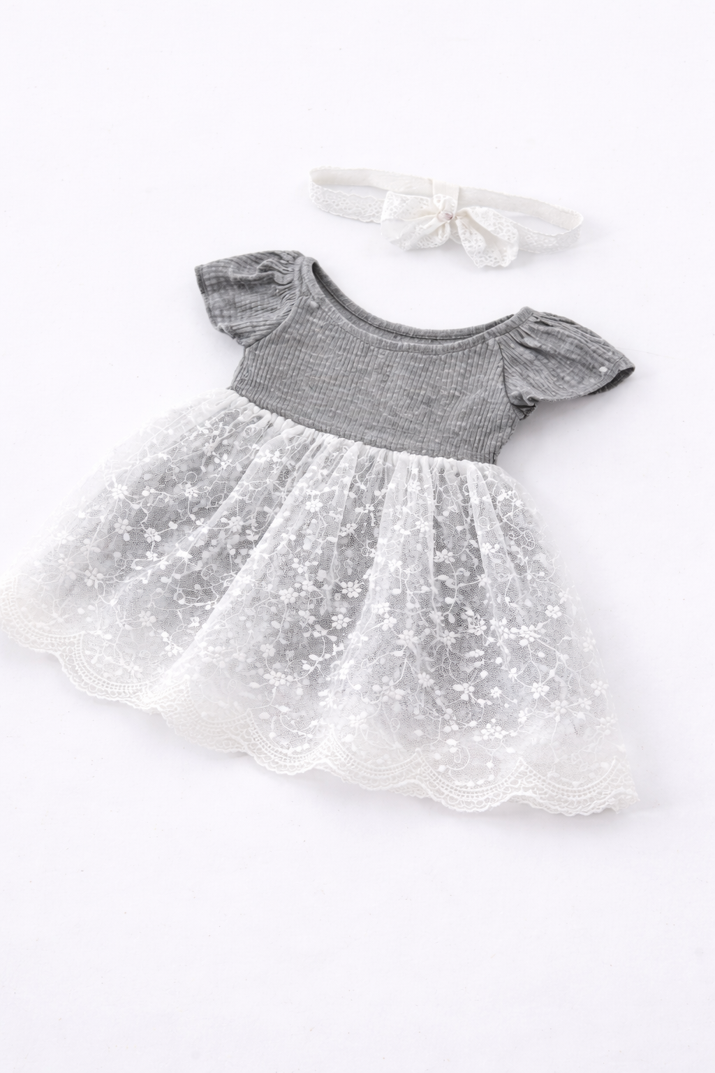 Baby Girl Cotton Lace Dress Elegant Summer Wear