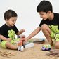 Boys Neon Green “HT” Graphic T-Shirt and Shorts 2-Piece Set