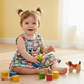 Girls Cartoon Print Cotton Dress – Cute Multicolor Casual Wear