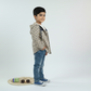 Urban Check Hooded Cotton 3-Piece Boys Set