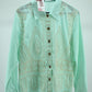 Mint Green Embroidered Cotton Girls Kurti – Medium