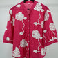 Women’s Sky Blue Embroidered Sheer Shirt