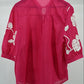 Rose Bloom Embroidered Cotton Tunic Top – Free Size