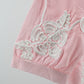 Women’s Elegant Embroidered Sheer Shirt – Soft Pink