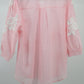 Women’s Elegant Embroidered Sheer Shirt – Soft Pink