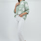 Women’s Elegant Embroidered Sheer Shirt – Soft Pink