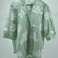 Women’s Sky Blue Embroidered Sheer Shirt