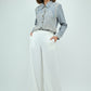 Grey Embroidered Cotton Ladies Kurthi