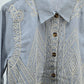 Grey Embroidered Cotton Ladies Kurthi