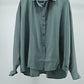 Women’s Dusty Sage Relaxed Fit Shirt | Free Size Oversized