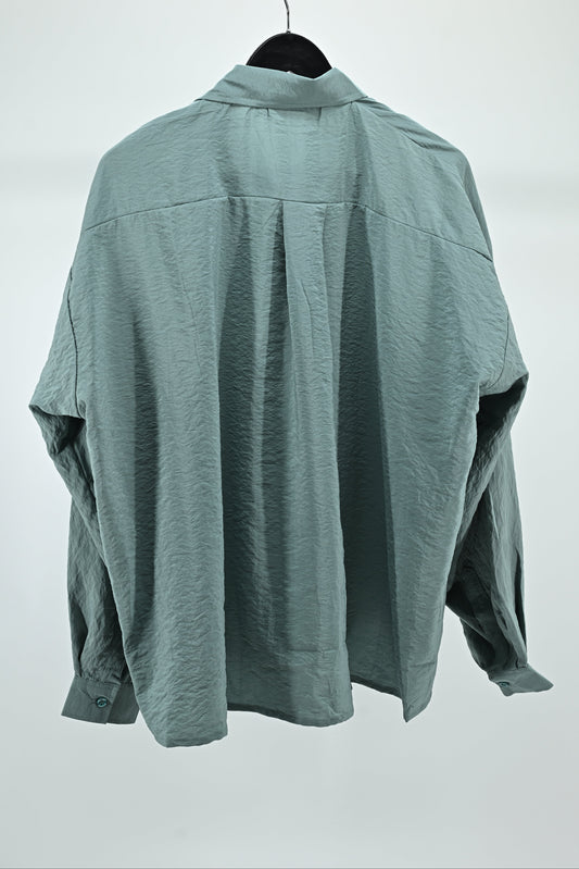 Women’s Dusty Sage Relaxed Fit Shirt | Free Size Oversized