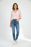 Women’s Blush Pink Oversized Shirt | Free Size Relaxed Fit
