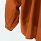 Women’s Rust Oversized Button Shirt | Lightweight Long Sleeve Blouse