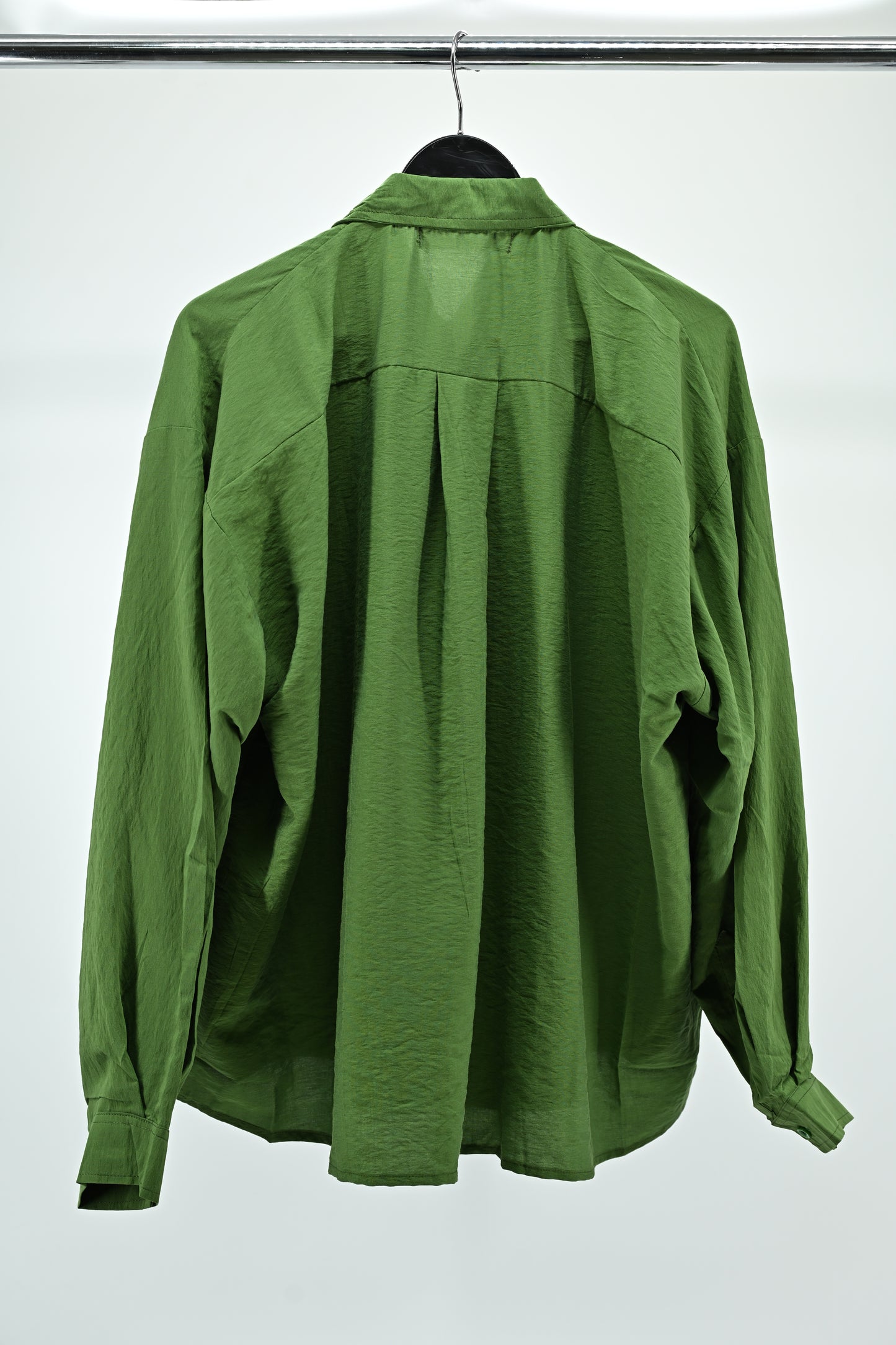 Women’s Green Oversized Shirt | Free Size Relaxed Fit