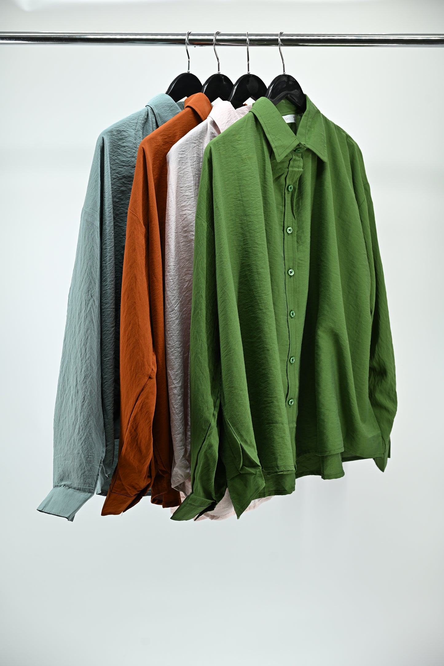 Women’s Green Oversized Shirt | Free Size Relaxed Fit