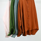 Women’s Rust Oversized Button Shirt | Lightweight Long Sleeve Blouse