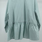Light Green Floral Embroidered Peplum Shirt – Free Size