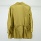 Olive Floral Embroidered Peplum Shirt – Free Size