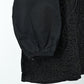 Women’s Elegant Black Embroidered Top – Free Size
