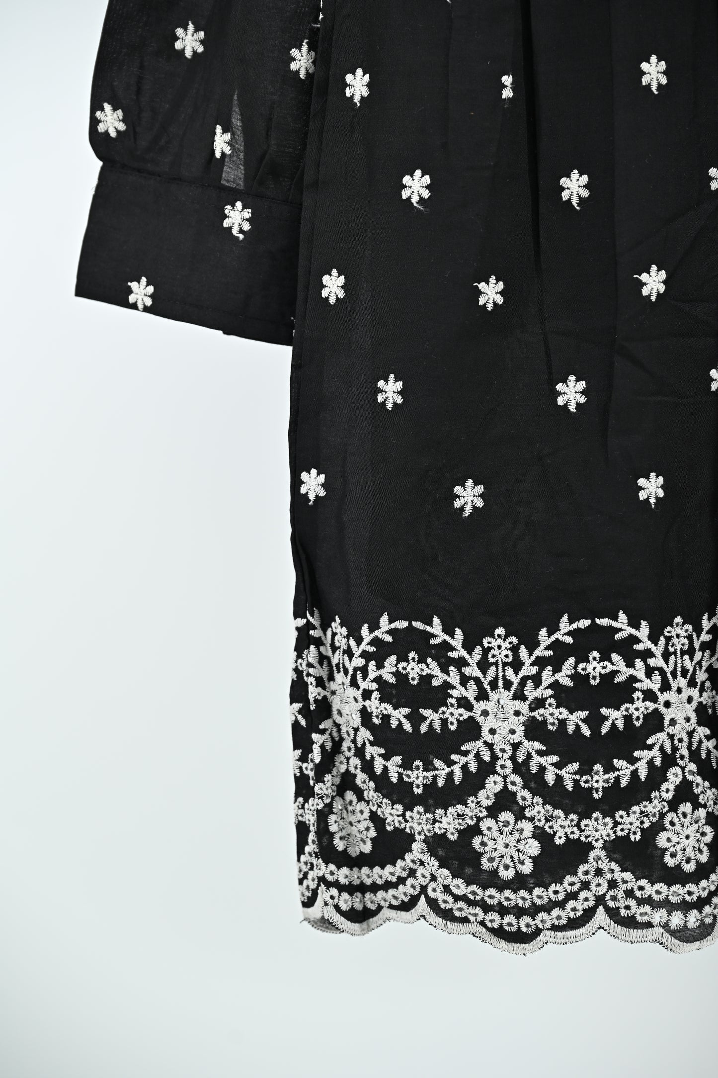 Women’s Elegant  Embroidered Flared Tunic Dress