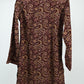 Women’s Elegant Paisley Embroidered Kurti –Red