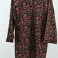 Women’s Elegant Paisley Embroidered Kurti – Black
