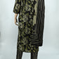 Midnight Bloom Printed Kurta Set with Dupatta | 3-Piece Set |