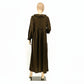 Elegant Pleated Brown Dress | Free Size