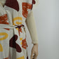 Elegant Heart Print Maxi Dress with Belt | Free Size | 2 Piece with Stretchable Inner