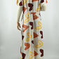 Elegant Heart Print Maxi Dress with Belt | Free Size | 2 Piece with Stretchable Inner