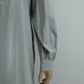 Women’s Light Grey Button-Down Midi Dress – Elegant Minimal Style- Free size