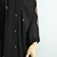 Women’s Black Embroidered Kurta Set with Dupatta