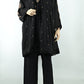 Women’s Black Embroidered Kurta Set with Dupatta