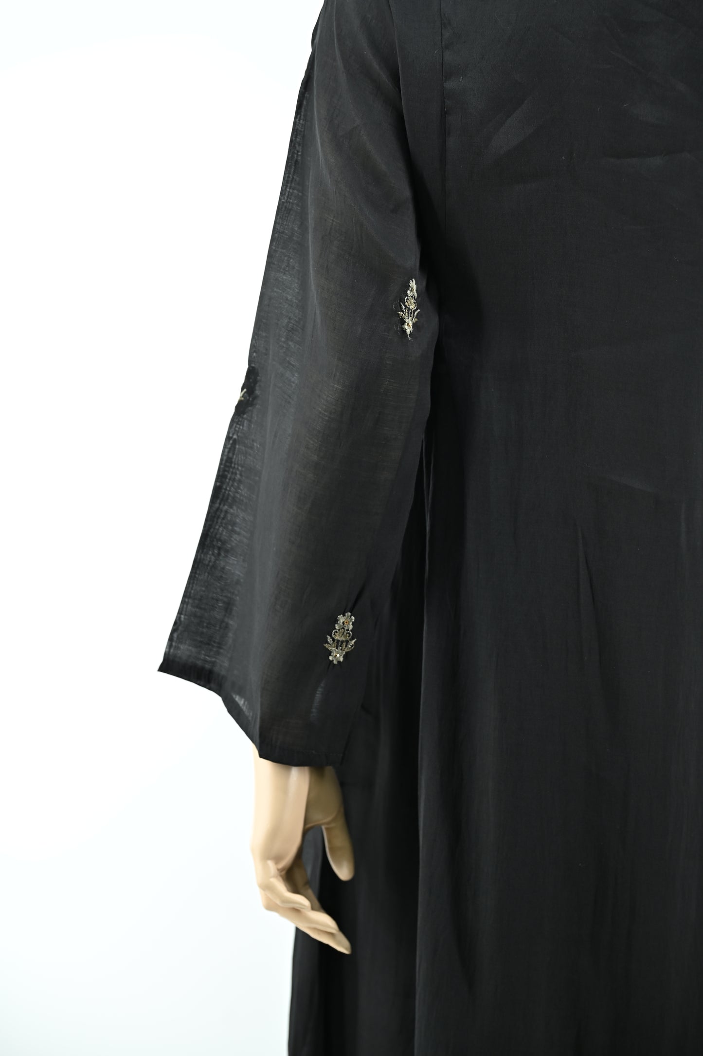 Black Embroidered Kurta Set with Dupatta