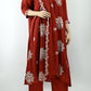 Women’s Red Embroidered Kurta Set with Dupatta