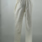 Elegant White Straight Fit Women’s Trousers