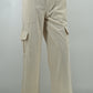 Women’s Beige Cargo Pants with Utility Pockets | Stylish Casual Trousers