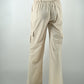 Women’s Beige Cargo Pants with Utility Pockets | Stylish Casual Trousers