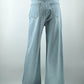 Women’s Light Blue Wide-Leg Jeans