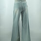 Women’s Light Sky Blue Straight Fit Jeans
