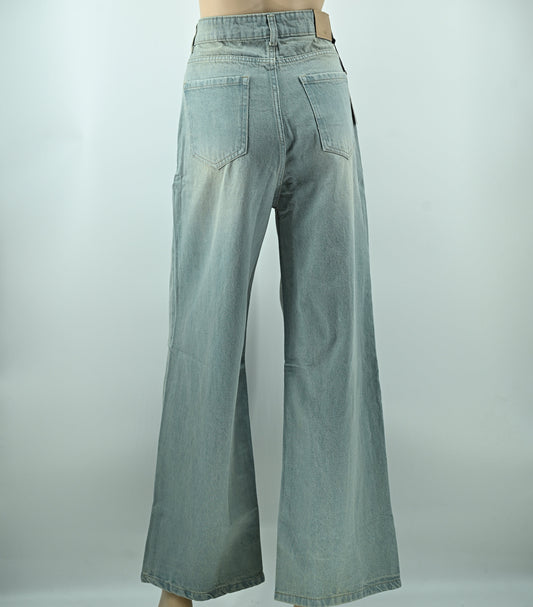 Women’s Light Sky Blue Straight Fit Jeans